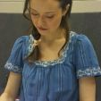 Summer Glau signing items for fans at Gen Con