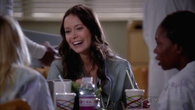 Summer Glau as nurse Emily Kovach in Grey's Anatomy 8.16 'If Only You Were Lonely.