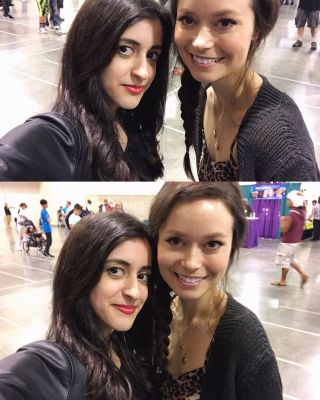 With the adorable Summer Glau at Paradise City Comic Con