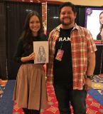 Summer Glau with fan at Garden State Comic F